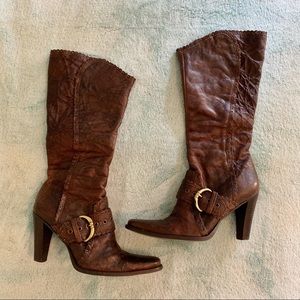 Matisse “Artie” Tall Brown Leather Heeled Boots